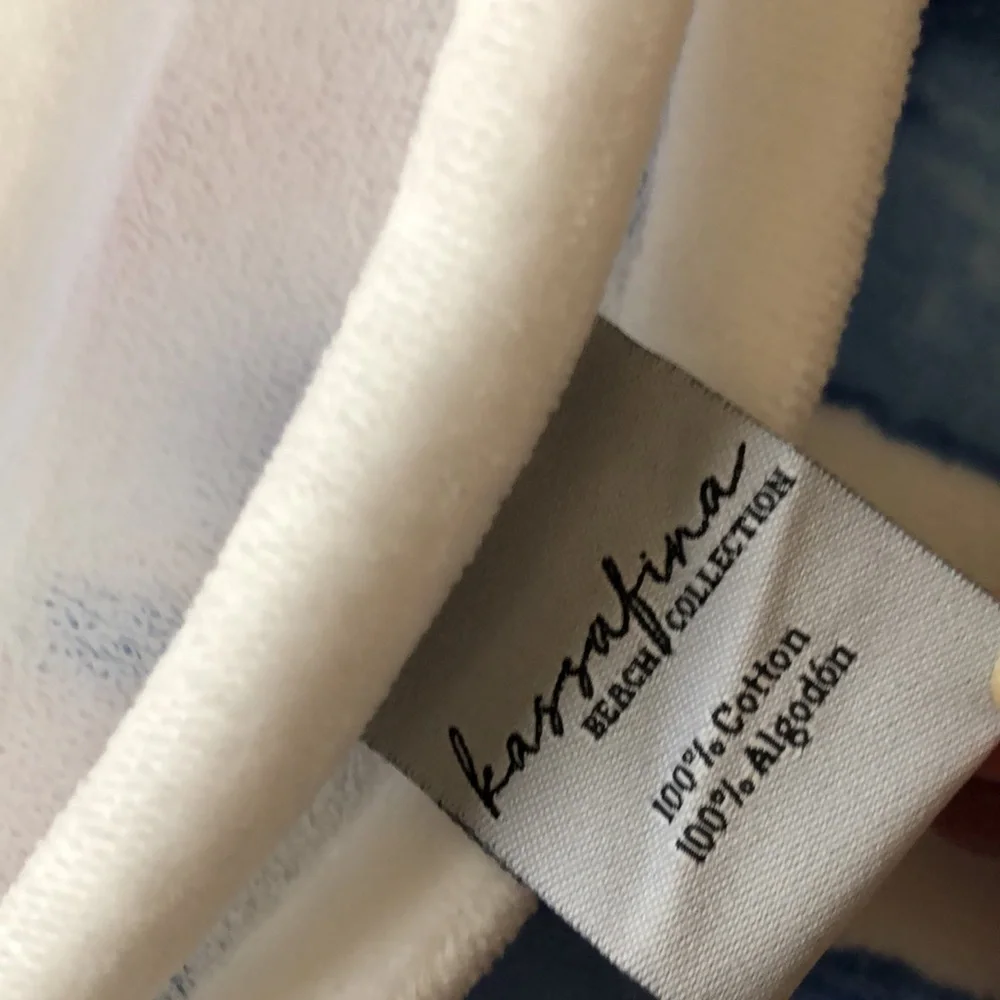 Kassafina Lobster and Lemon Striped Beach Towel